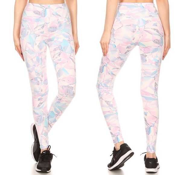 Pants - Tummy Control Geo Print Leggings Buttery Soft 